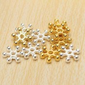 Abstandshalter Perlen 8Mm Bloemetjes In Silber Oder Gold 100 Stück Abstandshalter Perlen 8Mm Bloemetjes In Silber Oder Gold 100 Stück