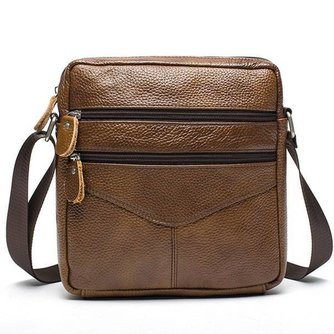 Brown Leder-Umhängetasche