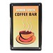 Vintage Coffee Bar Wandplatte Aus Metall
