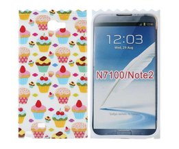 Samsung Note 2 Cover Fall Mit 3D-Cupcakes