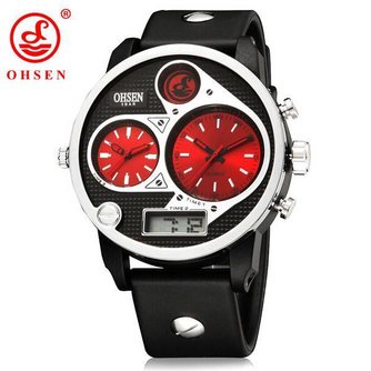 OHSEN AD2806 Uhr Mit Zwei Dials