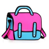 Karikatur-Art-Handtasche Mit Schulterriemen Karikatur-Art-Handtasche Mit Schulterriemen