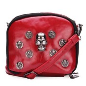 Damen Schultertasche Mit Dem Schädel Nieten Damen Schultertasche Mit Dem Schädel Nieten