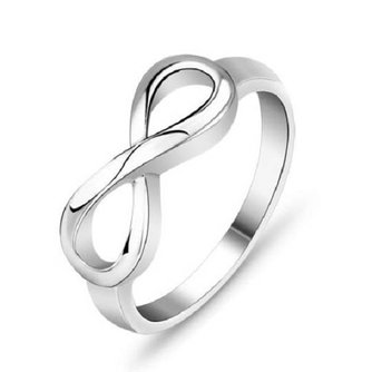 Silber Infinity-Ring 925 Sterlingsilber