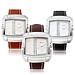 WEITE Uhr PU-Leder