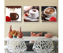 Leinwand-Gemälde Kaffee (3 Stück)