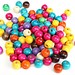 Farbige Holzperlen (100 Stück)