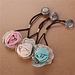 Weinlese-Haar Elastic Mit Rose