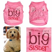 Pink Dog Runde T-Shirt Big Sister