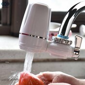 Tap Wasserfilter Küche Wasserhahn Waschbar Keramik Percolator Mini Wasser Filter Filtro Rost Bakterien Entfernung Ersatz Filter