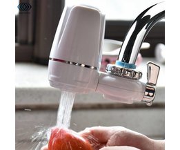 Tap Wasserfilter Küche Wasserhahn Waschbar Keramik Percolator Mini Wasser Filter Filtro Rost Bakterien Entfernung Ersatz Filter