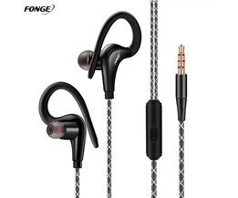 Fonge S760 Ohrbügel Sport Kopfhörer Bass Stereo Sport Lauf Kopfhörer Ohrhörer 3,5mm Jack Headset Mit Mikrofon Für Telefon