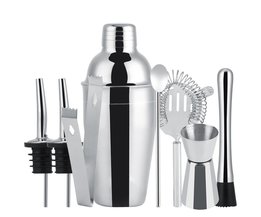 8 stücke 550 ml Edelstahl Cocktail Shaker Set Mixer Bar Trinken Bartender Tool Home Brauerei Bar Zubehör