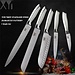 Professionelles Edelstahl 5-Stückiges Küchenmesser Set Chef Brot Santoku Utility Schäl Messer 7Cr17Mov/440A Deutschland Stil