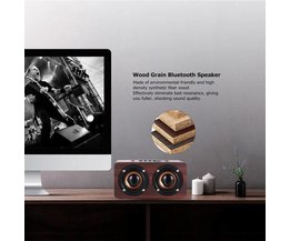 ADDKEY Desktop hoparlor Retro Holz Bluetooth Lautsprecher portatil Sound Daul lautsprecher Boombox Stereo Lautsprecher für Notebook