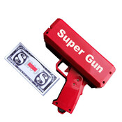 TUKATO Machen Es Regen Geld Gun Rot Bargeld Kanone Super Gun Spielzeug 100 PCS Bills Party-Spiel Im Freien Spaß Mode geschenk Pistole Spielzeug