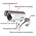 Cdycam 1 Stück Kamera-Attrappen  Wasserdichte Außen und Innen  Sicherheitsüberwachungskamera Mit Blinkender roter LED Simulation Kamera