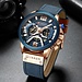 CURREN Casual Sport Uhren für Männer Blau TopLuxus Military Leder Armbanduhr Mann Uhr Mode Chronograph Armbanduhr
