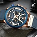 CURREN Casual Sport Uhren für Männer Blau TopLuxus Military Leder Armbanduhr Mann Uhr Mode Chronograph Armbanduhr