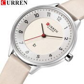 Charme Leder Uhren Frauen Klassische Digital Analog Quarz Wristwtatch Damen Kleid Uhr Mit Datum CURREN 9035 Relogio Feminino