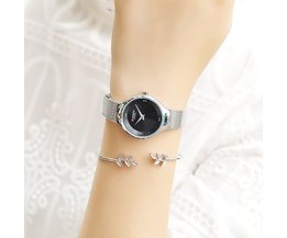 Elegante Frauen Uhren CURREN Mode Quarz Edelstahl Mesh Uhr Weibliche Einfache Armbanduhr für Damen Uhr reloj mujer