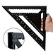 7/12 zoll Aluminium Legierung Metric Triangle Winkel Lineal Quadrate für Holzbearbeitung Geschwindigkeit Platz Winkel Winkelmesser Mess Werkzeuge Herrscher