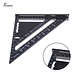 7/12 zoll Aluminium Legierung Metric Triangle Winkel Lineal Quadrate für Holzbearbeitung Geschwindigkeit Platz Winkel Winkelmesser Mess Werkzeuge Herrscher