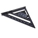 7/12 zoll Aluminium Legierung Metric Triangle Winkel Lineal Quadrate für Holzbearbeitung Geschwindigkeit Platz Winkel Winkelmesser Mess Werkzeuge Herrscher
