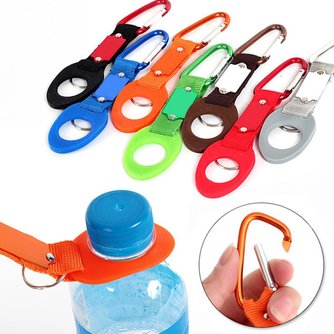 Outdoor Silikon Schnalle Haken Wasser Flasche Halter Clip EDC Klettern Karabiner Gürtel Rucksack Aufhänger Camping Wandern Reisen #1218