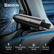 Baseus Auto Sicherheit Hammer Auto Notfall Glas Breaker Fenster Sitz Gürtel Cutter Leben-Saving Flucht Werkzeug
