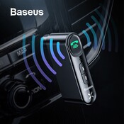 Baseus AUX Auto Bluetooth Empfänger 3,5 MM Jack Audio Musik Bluetooth 5,0 Car Kit Drahtlose Freihändige Lautsprecher Bluetooth Auto Stereo