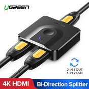 Ugreen HDMI Splitter 4K HDMI Schalter Bi-Richtung 1x2/2x1 Adapter HDMI Switcher 2 in 1 heraus für PS4/3 TV Box HDMI Schalter