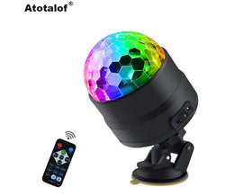 Atotalof USB LED Bar Bühne Beleuchtung RGB Mini Disco Ball Licht Sound Aktiviert DJ Projektor Party Lichter für Auto Home KTV