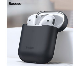 Baseus Silikon Kopfhörer Fall Für Airpods Fall Für Air schoten Fall Abdeckung Ultra Dünne Für Apple Airpods 1 2 Protector coque Funda