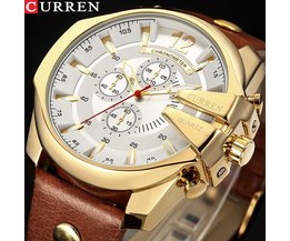 Männer LuxusCURREN Neue Mode Casual Sport Uhren ModernesQuarz-armbanduhr Lederarmband Männlichen Uhr