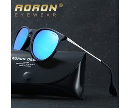 AORON Mode Sonnenbrillen Frauen Männer Polarisierte Sonnenbrille Klassische Runde Spiegel UV400 Sonnenbrille Brillen