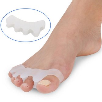 2 teile/satz Gel Silikon Bunion Corrector Toe Separatoren Haarglätter Treuer Fuß Pflege Werkzeug Hallux Valgus Pro massager