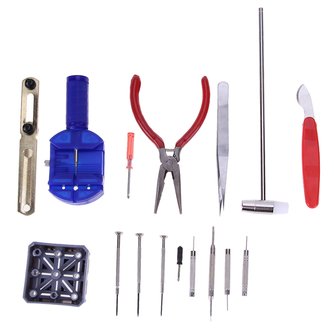 16 stücke Uhr Werkzeuge Reparatur Tool Kit Uhr Werkzeuge Uhren Opener Armband Reparatur Set Band Strap Link-Pin Remover pasadores reloj