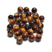Tigereye-Beads In Den Verschiedenen Größen