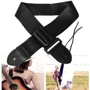 Gitarrengurt Schwarz-Weicher Nylon