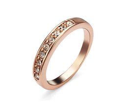 Kristall-Ring In Rose Gold