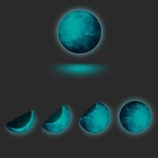 Luminous Mond-Aufkleber 30Cm