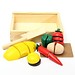 Pädagogisches Spielzeug Obst Gemüse Holz