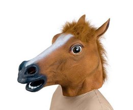 Pferdekopf-Maske Aus Latex