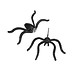 Schwarz-Ohrringe In Form Einer Spinne