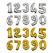 Anzahl Ballon In Gold Oder Silber