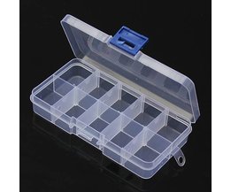 Storage Box Mit 10 Fächern Transparent