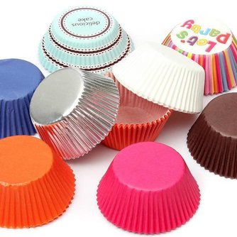 50 Stück Muffin Paper Pieces
