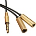 3,5 Mm Stecker Auf 2 Weiblich Audio Splitter