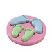 Geburt Plätzchen-Silikon-Form-3D Feet